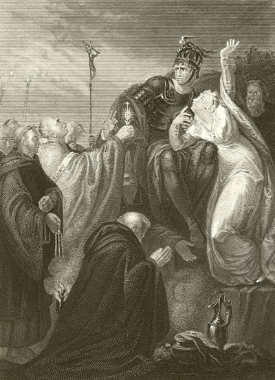 St Augustine before Ethelbert  by Henry Tresham
